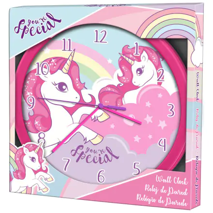 Unicorn Wanduhr Produktfoto
