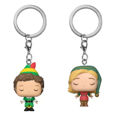 Buddy - Der Weihnachtself POP! Vinyl Schlüsselanhänger 2er-Pack Buddy & Jovie 4 cm termékfotója