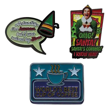 Buddy - Der Weihnachtself Ansteck-Pins 3er-Set Limited Edition Produktfoto