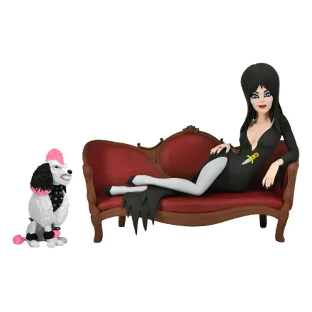 Elvira, Mistress of the Dark Toony Terrors Figur Elvira on Couch 15 cm termékfotója
