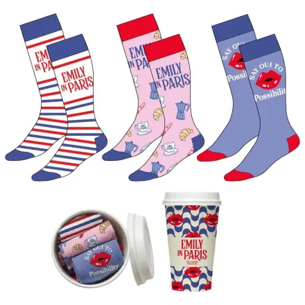 Emily in Paris Erwachsene 3 Socken Set Produktfoto