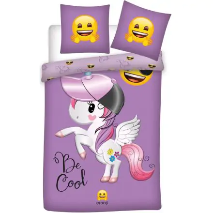 Emoji Unicorn, Unicorn Bettbezug 140x200cm, Kissenbezug 70x90cm Produktfoto