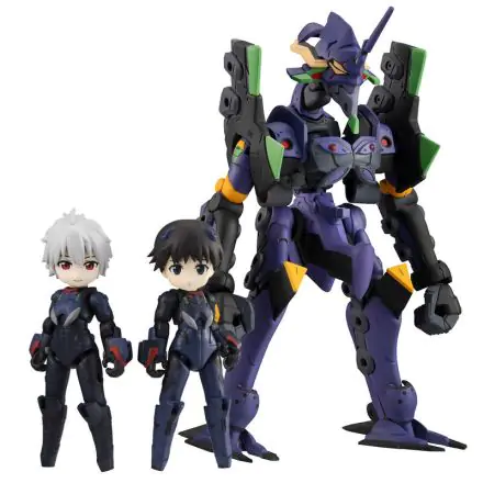 Evangelion Desktop Army Actionfiguren Shinji Ikari, Kaworu Nagisa & Evangelion 13 8 - 15 cm Produktfoto