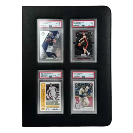 Evoretro Premium Card Slab Binder mit Window Schwarz Produktfoto