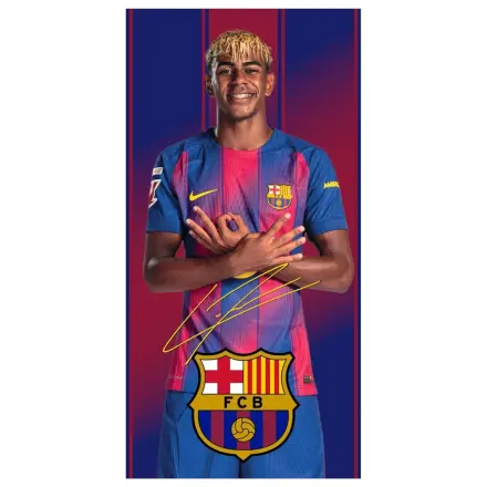 F.C Barcelona Lamine Yamal Mikrofaser Strandtuch Produktfoto
