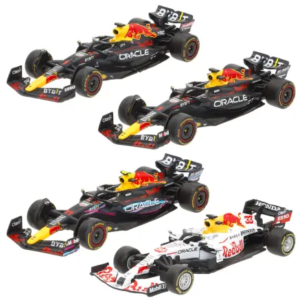 F1 Red Bull Metall Packung 4 Autos Produktfoto