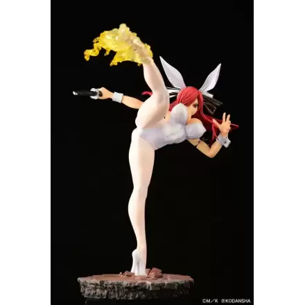 Fairy Tail Statue 1/6 Erza Scarlet High Kick White Bunny Ver. 37 cm termékfotója