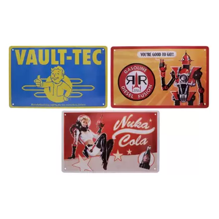 Fallout Blechschilder 3er Set Brands termékfotója