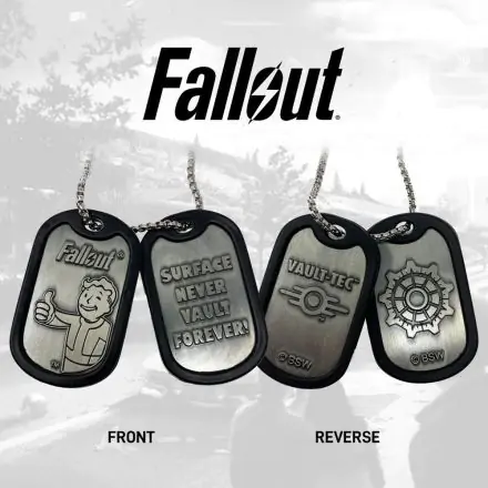 Fallout Erkennungsmarken mit Kugelkette Logo Produktfoto