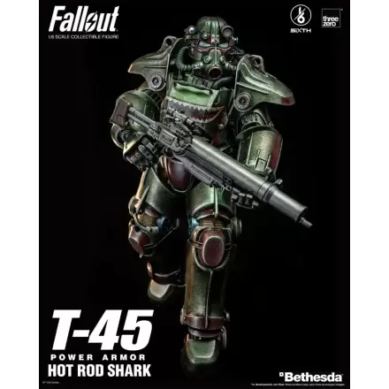 Fallout FigZero Actionfigur 1/6 T-45 Hot Rod Shark Power Armor 37 cm termékfotója