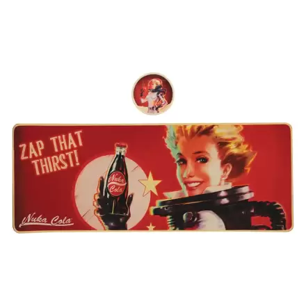 Fallout Schreibtischunterlage & Untersetzer Set Nuka-Cola Produktfoto