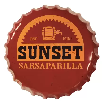 Fallout Blechschild Sunset Sarsaparilla Flaschenverschluss Produktfoto
