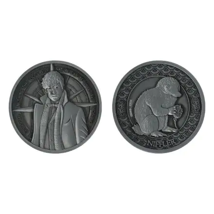 Phantastische Tierwesen Sammelmünze Newt & Niffler Limited Edition Produktfoto