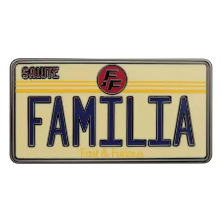 Fast & Furious Pin-Anstecker Familia Nummernschild Produktfoto