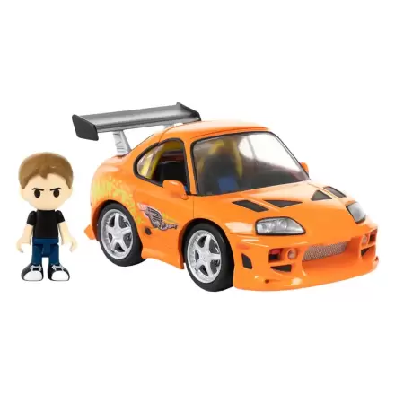 Fast & Furious Q-Village Fahrzeug mit Minifigur Toyota Supra JZA80 9 cm Produktfoto