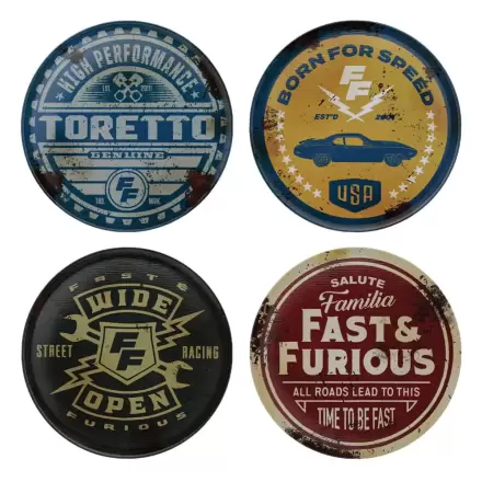 Fast & Furious Untersetzer 4er-Pack Vintage Stil Produktfoto