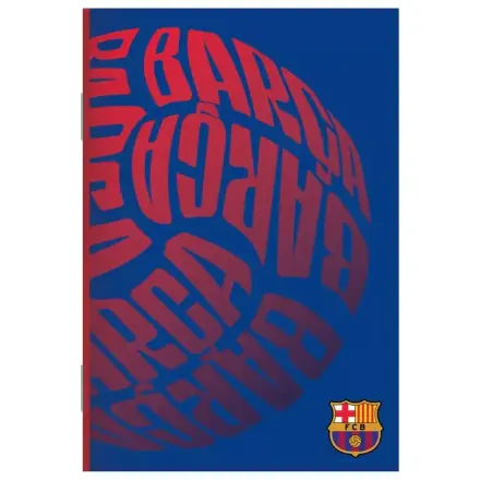FC Barcelona Ball B/5 liniertes Notizbuch 40 Seiten Produktfoto