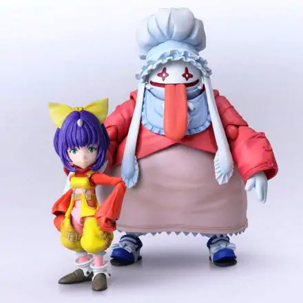 Final Fantasy IX Bring Arts Action Figurs Eiko Carol & Quina Quen 9 - 14 cm Produktfoto