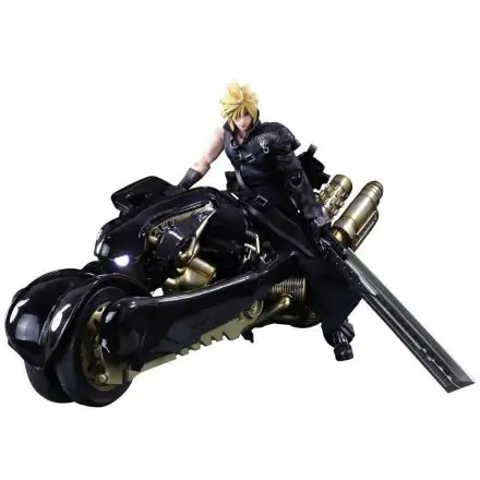 Final Fantasy VII Advent Children Play Arts Kai Action Figur Cloud Strife & Fenrir 28 cm Produktfoto