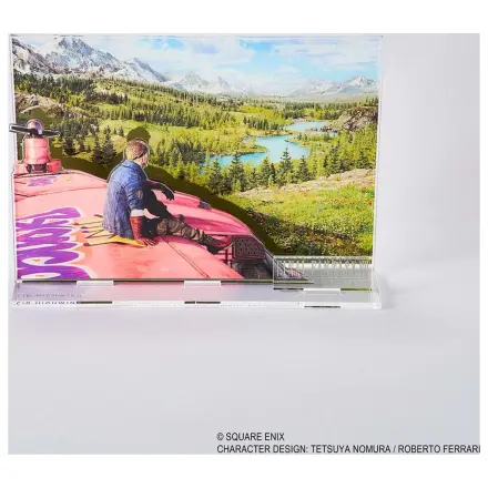 Final Fantasy VII Rebirth Acryl Diorama Cid Key Art Produktfoto