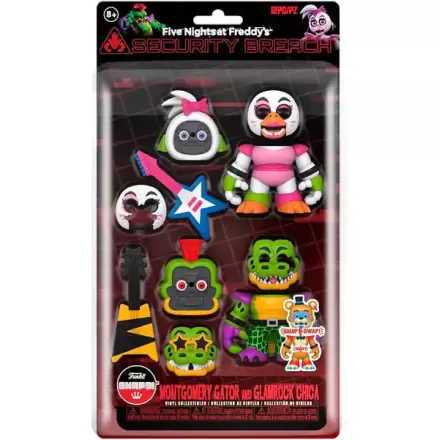 2er-Pack Figuren Five Nights at Freddys Montgomery Gator and Glamrock Chica Produktfoto