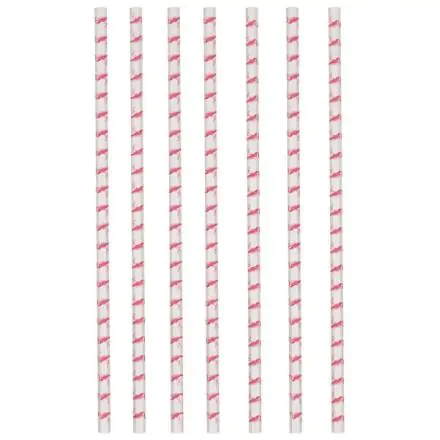 Flamingo Papierstrohhalme, 12er-Set Produktfoto