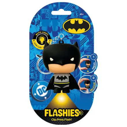 Flashies DC Comics Batman 3D Schlüsselanhänger mit LED Taschenlampe Produktfoto