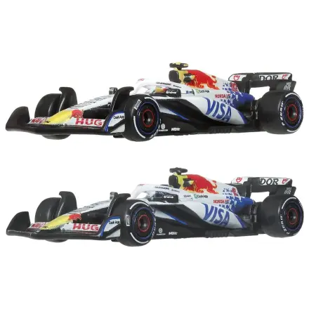 Formula 1 Hot Wheels Premium Die-Cast Fahrzeug 2er-Pack 1:64 Team Visa Cash App Racing Bulls Produktfoto