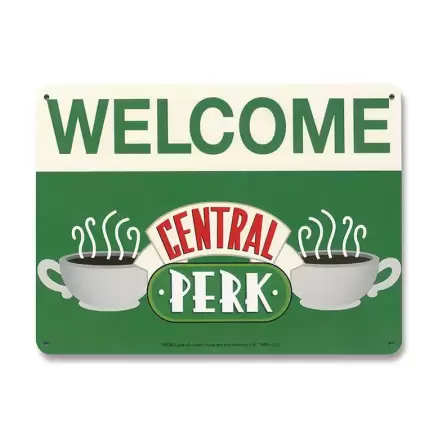 Friends Blechschild Central Perk Welcome 15 x 21 cm termékfotója