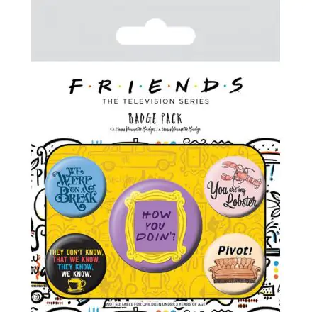 Friends Ansteck-Buttons 5er-Pack Quotes termékfotója