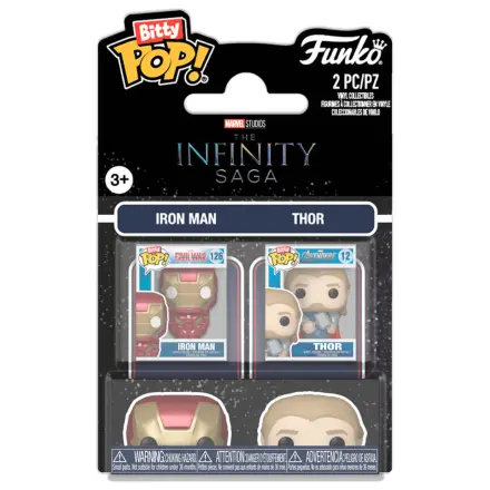 Funko Bitty POP Pack mit 2 Figuren Marvel Infinity Saga Iron Man & Thor Produktfoto