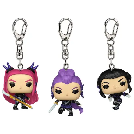 Funko Pocket POP 3er-Pack Schlüsselanhänger Kpop Demon Hunters Produktfoto