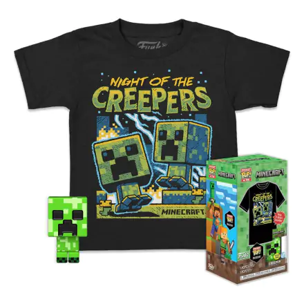 Minecraft Pocket POP! & Kinder Tee Box Blue Creeper Größe S Produktfoto