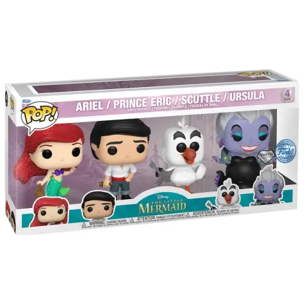 Funko POP 4er-Pack Figuren Disney Little Mermaid Exklusiv Produktfoto