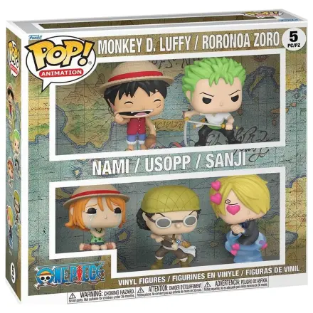 Funko POP Packung mit 5 Figuren Animation One Piece Produktfoto