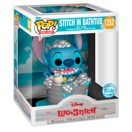 Disney POP! Deluxe Vinyl Figur Stitch in bathtub 9 cm termékfotója