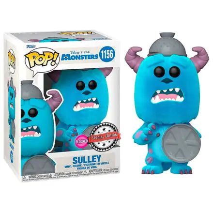 Monsters, Inc. 20th Anniversary POP! Disney Vinyl Figur Sulley with Lid (Flocked) 9 cm termékfotója