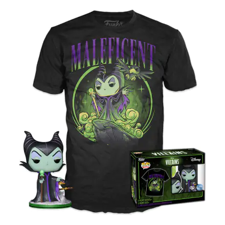 Funko POP! Figur & T-Shirt Set Disney Villains: Maleficent termékfotója