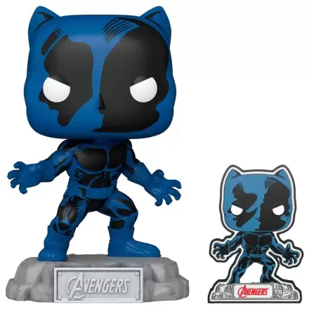 Funko POP Figur Marvel Avengers 60th Anniversary Comic Black Panther with Pin Exclusive termékfotója