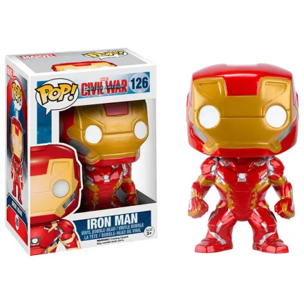 Captain America Civil War POP! Vinyl Wackelkopf Iron Man 10 cm Produktfoto