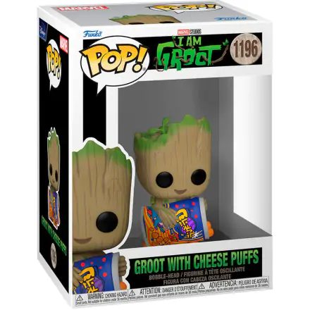 Ich bin Groot POP! Vinyl Figur Groot w/Cheese Puffs 9 cm termékfotója