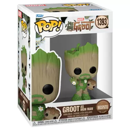 Funko POP Figur Marvel We Are Groot - Groot as Iron Man termékfotója