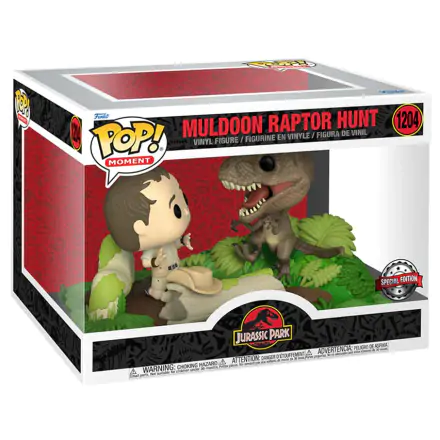 POP Figur Moment Jurassic Park Muldoon Raptor Hunt Exclusive Produktfoto