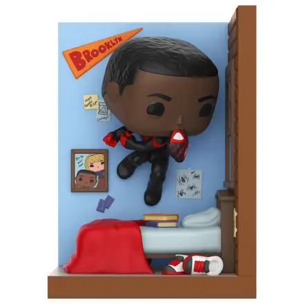 Funko POP Figur Nooks Marvel Miles Morales im Schlafzimmer Produktfoto