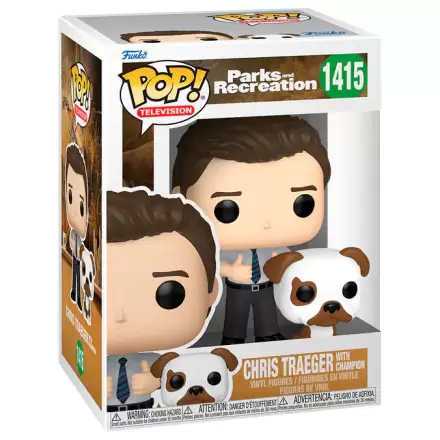 Funko POP Figur Parks and Recreation Chris Traeger with Champion termékfotója