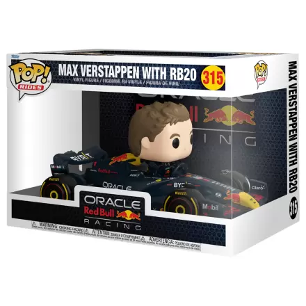 Funko POP Figur Rides Super Deluxe Racing Oracle Red Bull Max Verstappen mit RB20 Produktfoto
