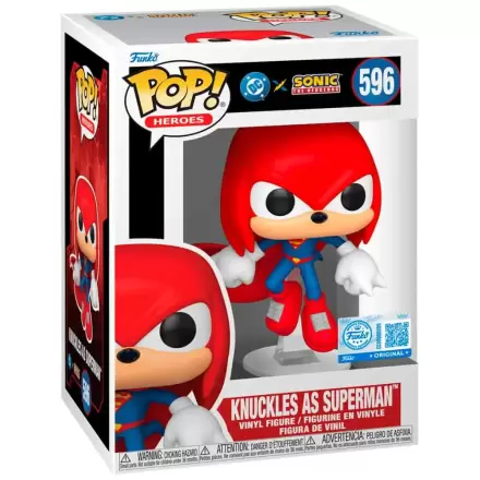 Funko POP Figur Sonic The Hedgehog DC Comics Knuckles As Superman Exklusiv Produktfoto