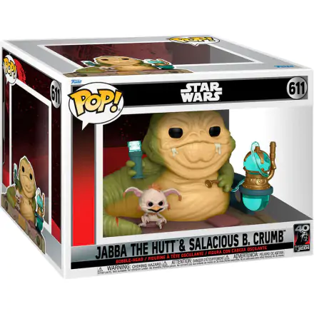 Star Wars Return of the Jedi 40th Anniversary POP! Deluxe Vinyl Figur Jabba w/Salacious 9 cm termékfotója