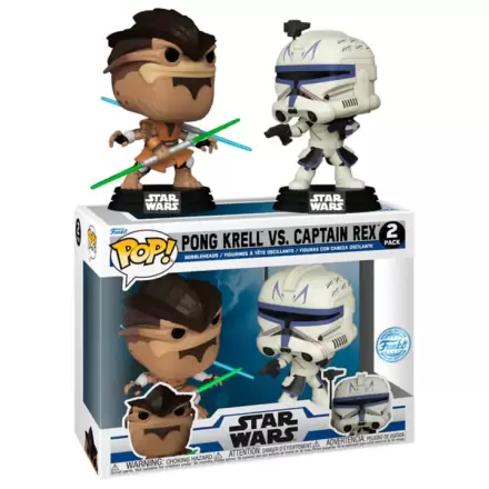 POP 2er-Pack Star Wars The Clone Wars Duels Pong Krell & Captain Rex Exclusive Produktfoto