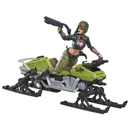 G.I. Joe Classified Series Actionfigur und Fahrzeug Set #194 Zanya and Dreadnok Chameleon (Swamp Skier) 15 cm Produktfoto